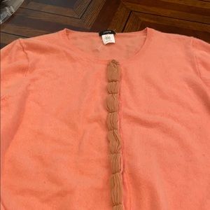 J. Crew Cashmere Cardigan Coral